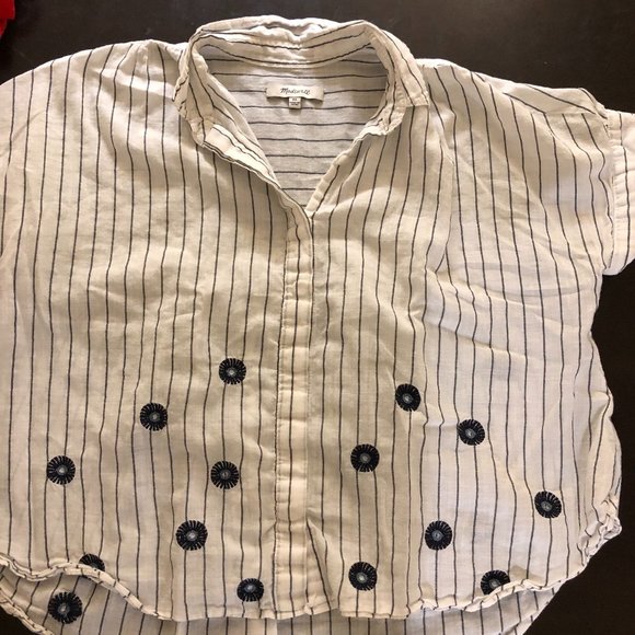 Madewell XS Short-Sleeve Pocket Shirt - Picture 1 of 3